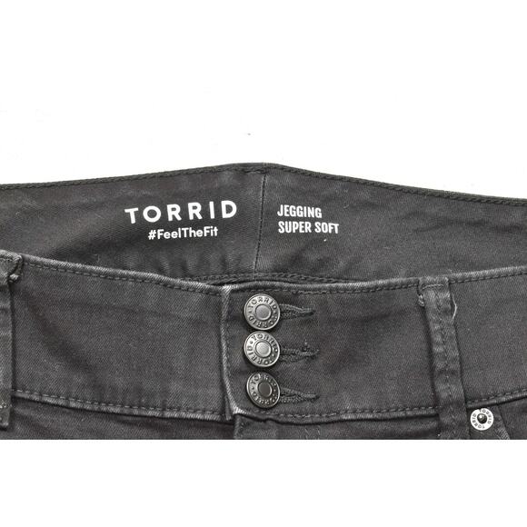 Torrid Jeggings Super Soft Black Skinny Jeans Plus Size 20S - Picture 6 of 8